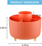 Marbrasse Desk Organizer, 360-Degree Rotating Pen Holder, Desk Organizers and - Image 5