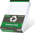 KAISA White Legal Pads Writing Pads Recycled Paper, 8.5"x14" Wide Ruled Lined by KAISA