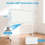 VOWNER Double-Sided Magnetic Whiteboard, Reversible Rolling White Board - Image 4