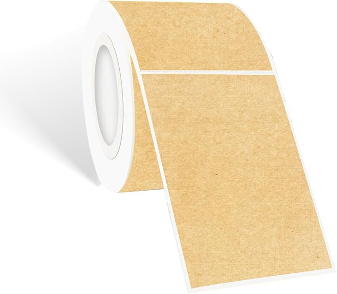 STARLIBOO Kraft Paper Rectangle Removable Moving Labels, 250 Labels, 2*3 Inch by STARLIBOO