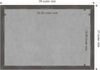 Amanti Art Grey Framed Magnetic Board 27x39 Large Vision Board - Image 4