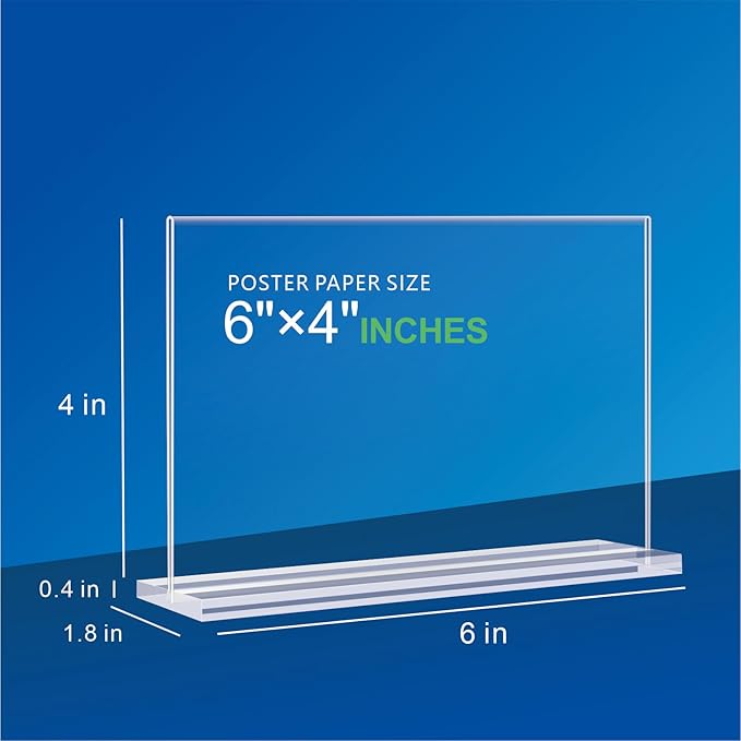 PUWTN Acrylic Sign Holder 6x4 - Image 3