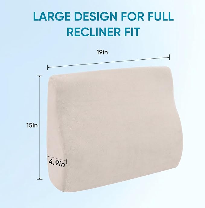 AHUAWA Lumbar Support Pillow for Recliner Chair and Couch, Memory Foam Back - Image 5