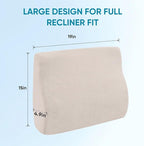 AHUAWA Lumbar Support Pillow for Recliner Chair and Couch, Memory Foam Back - Image 5