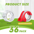 KAMOTA Packing Tape, 36 Rolls Heavy Duty Clear Packaging Tape - Image 2