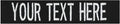 Custom Uniform Name Tapes Solid Colors. Black Fabric, 5 Inch Sew on by NORTHERNSAFARI