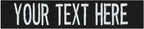 Custom Uniform Name Tapes Solid Colors. Black Fabric, 4 Inch Sew on by NORTHERNSAFARI