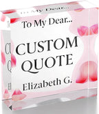 Personalized Gifts, Custom Quote Block Letter Board, Crystal-Clear Acrylic - Image 9