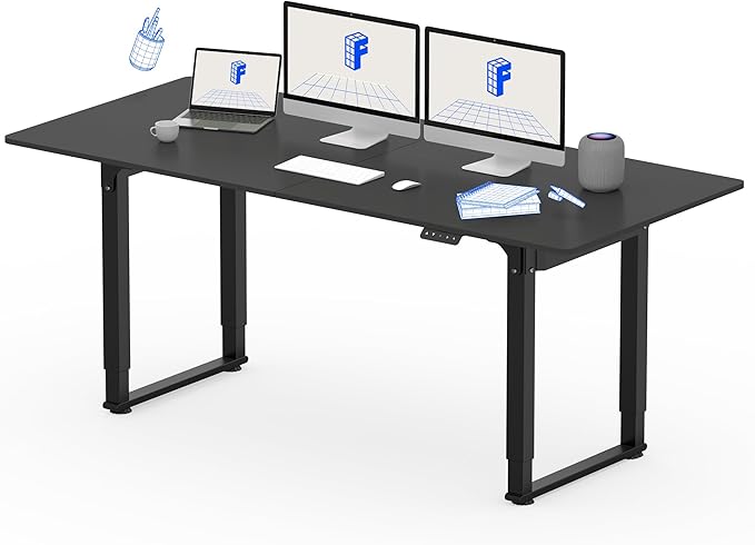 FLEXISPOT 4 Leg Standing Desk 71 x 32 Inch Electric Adjustable Height Sit Stand by FlexiSpot