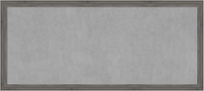 Amanti Art Grey Framed Magnetic Board 23x51 Oversize Vision Board by AmantiArt