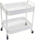 Ufriandz Under Desk Storage Cart 2 Tier Utility Rolling Cart by Ufriandz
