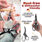 Titanium Coated Kitchen Shears by Gidli - Image 2