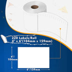 L LIKED 880 PCS 4"x 6" Direct Thermal Labels White Perforated Shipping Label - Image 3
