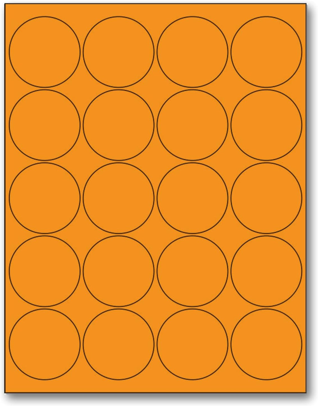 NextDayLabels - 8-1/2 x 11 Neon Color High Light Fluorescent Labels