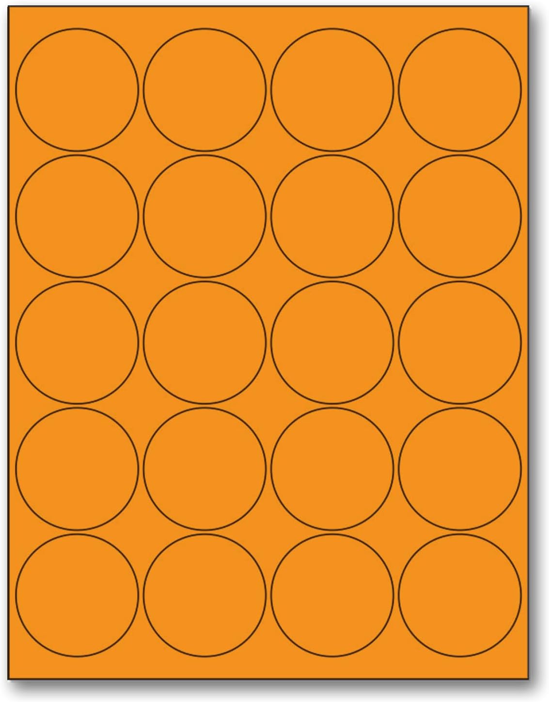 NextDayLabels - 8-1/2 x 11 Neon Color High Light Fluorescent Labels