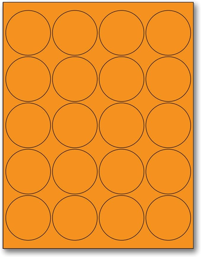 NextDayLabels - 8-1/2 x 11 Neon Color High Light Fluorescent Labels by NextDayLabels