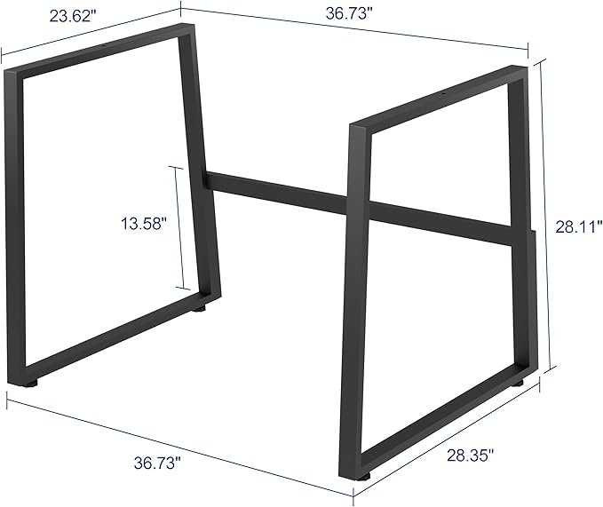 Rocelco 40" Large Height Adjustable Standing Desk - Image 5