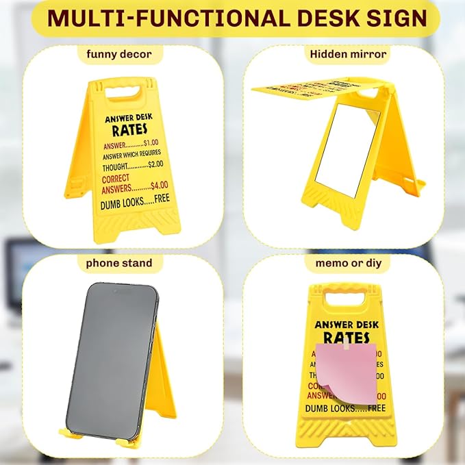 Funny Office Desk Accessories, Office Cubicle Decor, Answer Decor, Phone Holder - Image 3