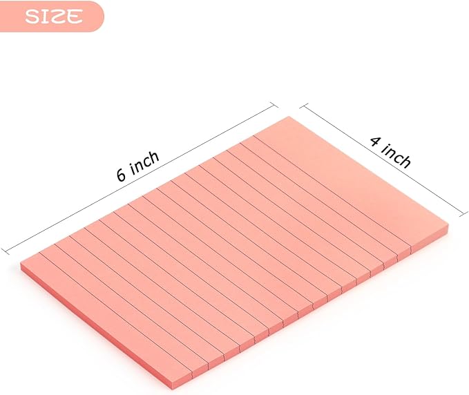 Early Buy 6 Pads Lined Sticky Notes - Image 3