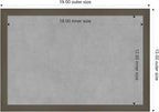 Amanti Art Grey Framed Magnetic Board 13x19 Small Vision Board - Image 4