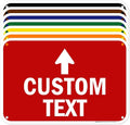 Custom Arrow, Custom Directional Sign, Up Arrow, 12x18 Inches, 55 mil thick by MySignCenter