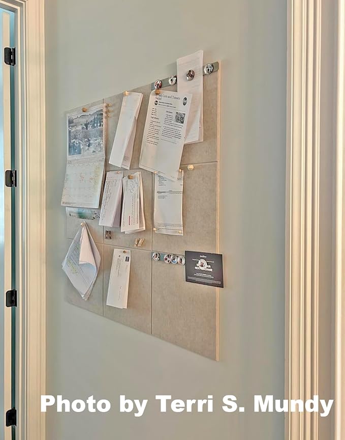 Large Cork Board Alternative | Felt Wall Tiles | Aesthetic Felt Bulletin Board - Image 4