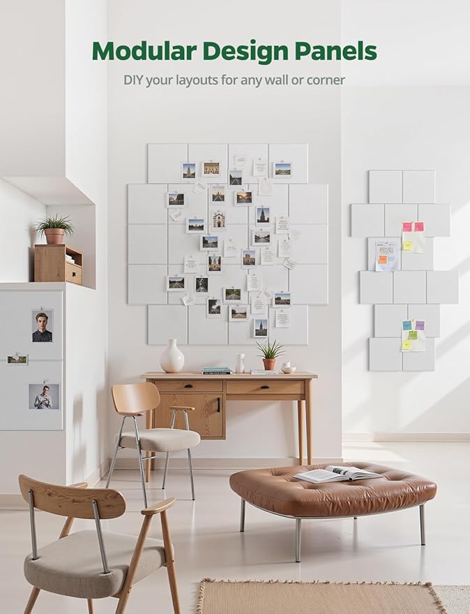 Large Bulletin Board 48" x 36", 12 Pack White Cork Boards - Image 7