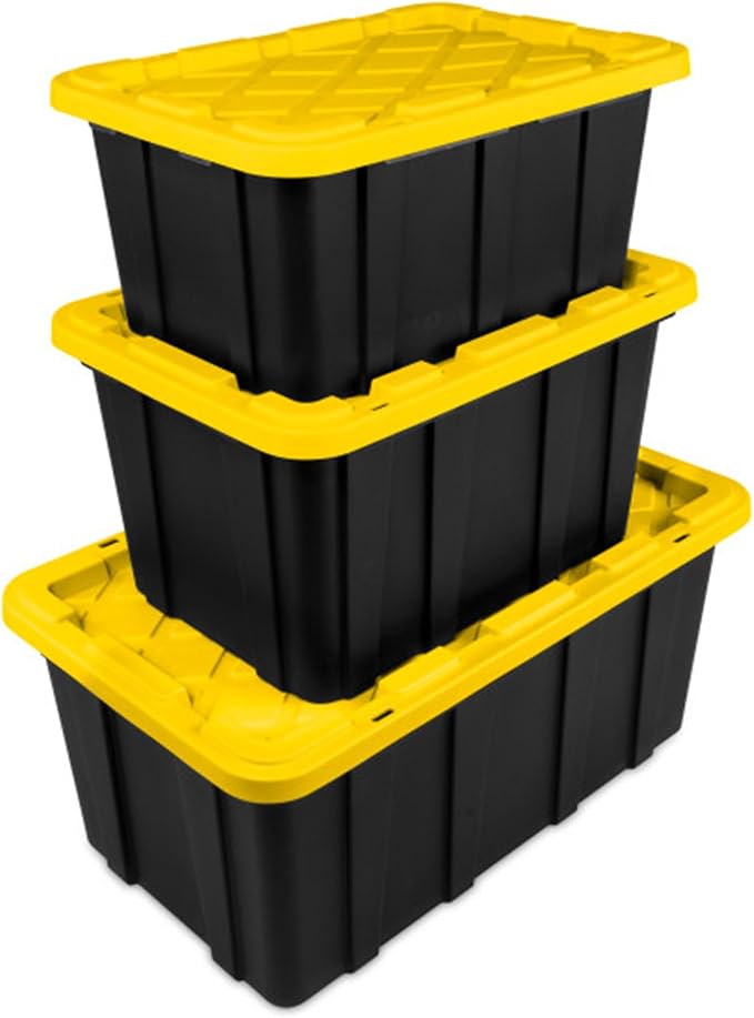 Sterilite 24-Pack Industrial Tote, Plastic Storage Container Bins - Image 7