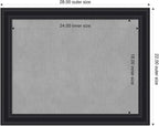 Amanti Art Black Framed Magnetic Board 22x28 Medium Vision Board - Image 2