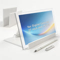 Adjustable Desktop Stand for Skylight Calendar Max 27 inch 15 inch (White) | 15 inch Desk Mount Holder,Detachable Tool-Free, 27 inch Digital Calendar Stand, With Stylus Pen and Pen Holder Mount