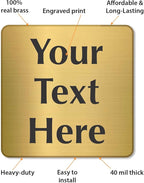SmartSign Custom Brass Sign - Image 4