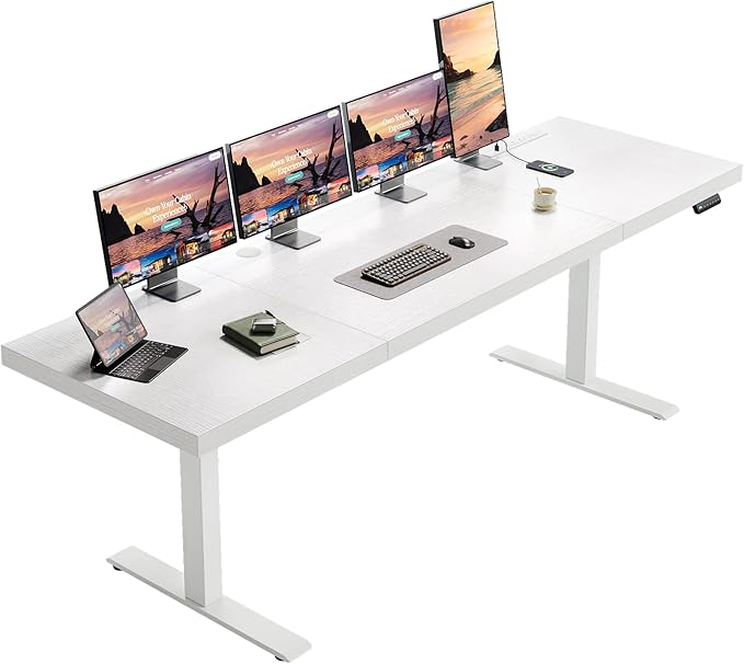 OffiGo 79 Inch Executive Electric Standing Desk, Height Adjustable Desk by OfficeGo-ForHomeOfficeWork