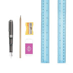 DAGONGREN 30 Pack Clear Plastic Rulers 12 Inch, Transparent Assorted Color - Image 3
