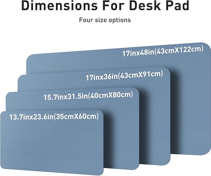 Aothia Leather Desk Pad Protector, Mouse Pad, Office Desk Mat, Non-Slip PU - Image 7