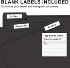 File Folder, RAZCC 100 Pack 1/3 Cut Tab File Folders Letter Size, Folders - Image 4