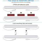 Litever Under Cabinet LED Lighting Kit, Super Bright, 31W 2000 Lumen, Plug or - Image 5