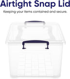 Superio Storage Bins with Lids, Stackable Totes, BPA Free, Odor Free, Organizer - Image 5