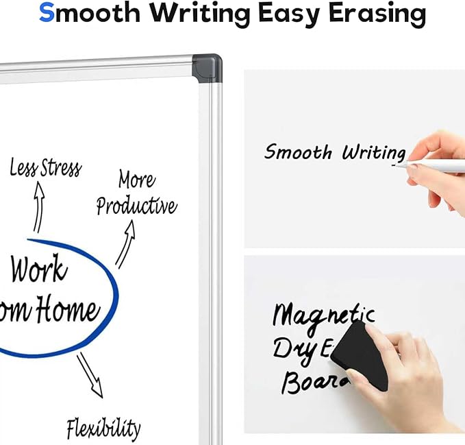 VUSIGN Magnetic Whiteboard 48" x 36", Large Dry Erase Board - Image 6