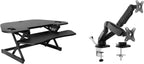 Rocelco 46" Height Adjustable Corner Standing Desk Converter