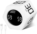 GuDoQi Rotating Pomodoro Timer 1 5 10 30 60 Min Preset, Hexagon ADHD Flip by GuDoQi