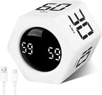 GuDoQi Rotating Pomodoro Timer 1 5 10 30 60 Min Preset, Hexagon ADHD Flip by GuDoQi