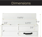 BLU MONACO | White Desktop Organizer - Image 6