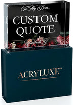 Personalized Gifts, Custom Quote Block Letter Board, Crystal-Clear Acrylic by MySignCenter