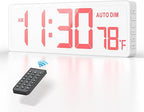REACHER 16.5" Large Digital Wall Timer Clock by Reacher