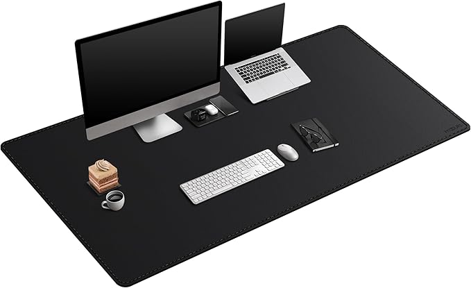 Mydours Giant Desk Mat, 63 x 28 inch Extended PU Leather Desk Pad, Gaming Desk by Mydours