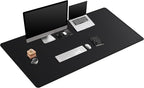 Mydours Giant Desk Mat, 63 x 28 inch Extended PU Leather Desk Pad, Gaming Desk by Mydours