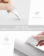 YSAGi Non-Slip Leather Desk Pad Long Size, Waterproof Laptop Computer Desk - Image 5