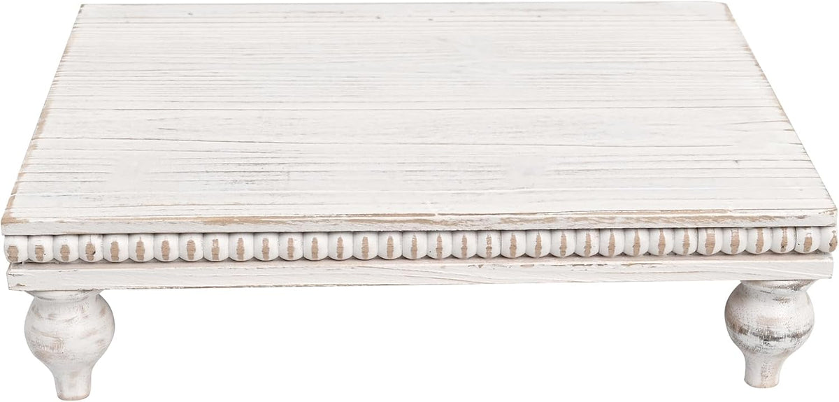 SwallowLiving Farmhouse Wood Riser for Display Decorative, Rustic Shabby Chic...