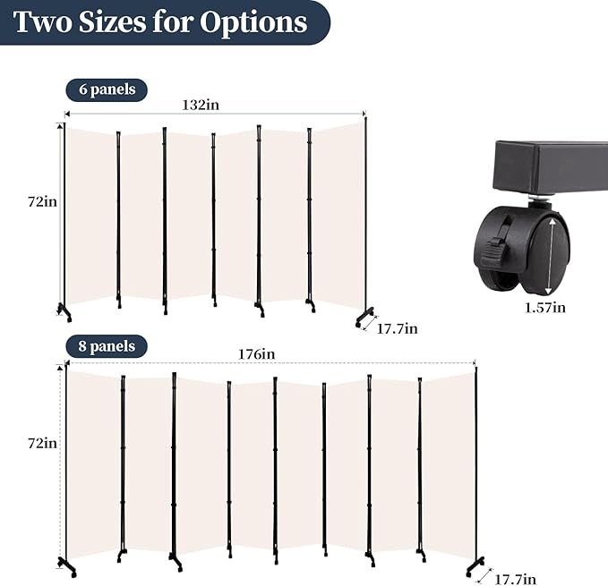 Room Divider Folding Privacy Screens - Image 6