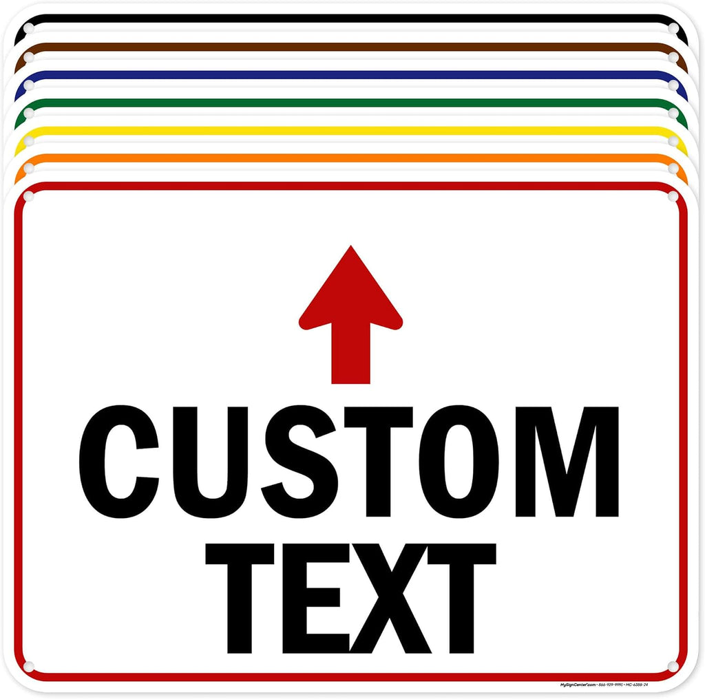Custom Arrow, Custom Directional Sign, Up Arrow, 18x24 Inches, 55 mil thick